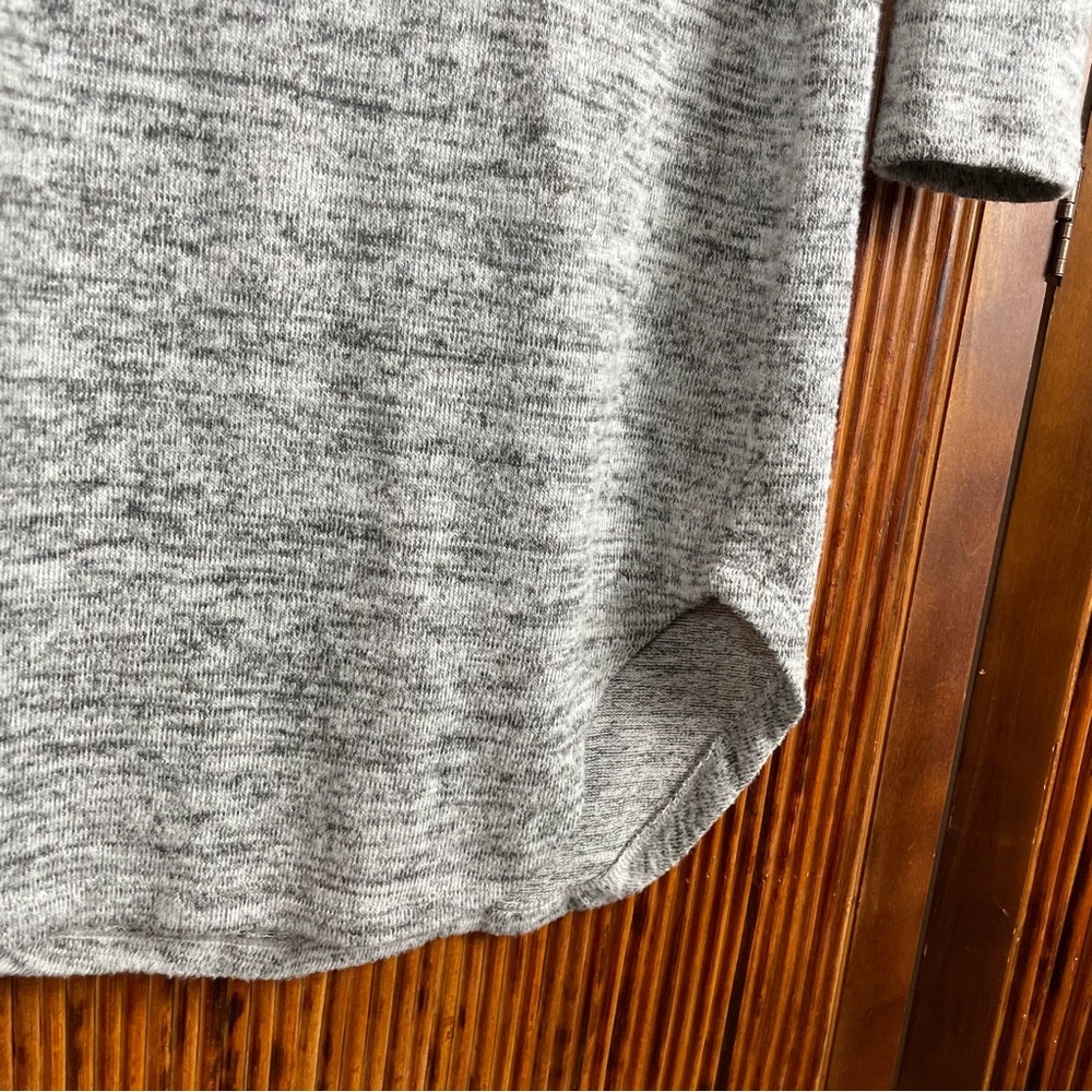 Jersey Style Dress Gray Long Sleeve Size L - Picture 8 of 9